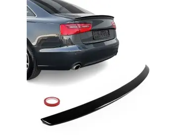 Bagažinės dangčio Spoileris skirtas Audi A6 C7 / S6 C7 (11-18), juodas blizgus