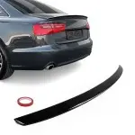 Bagažinės dangčio Spoileris skirtas Audi A6 C7 / S6 C7 (11-18), juodas blizgus