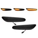 LED dinaminiai Posūkiai ant sparnų, komplektas tinkantis BMW E92 / E93 (06-13), juodi