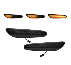 Dynamic LED side indicators for BMW X3 E83 (03-10), black