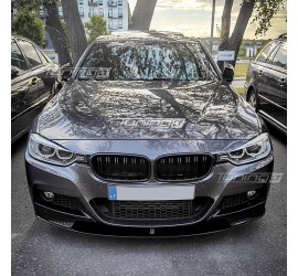 Performance front bumper spoiler for BMW F30 / F31, glossy black