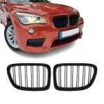 Performance priekinės grotelės, dvigubos, blizgios, skirtos BMW E84 X1 (09-15)