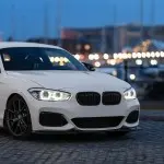 Performance priekinės dvigubos grotelės tinkančios BMW F20 / F21 LCI (15-19), blizgios