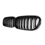 Performance priekinės dvigubos grotelės tinkančios BMW F20 / F21 LCI (15-19), blizgios