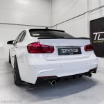 Performance galinis Difuzorius skirtas BMW F30 / F31 su M-Pack (335 / 340), juodas blizgus