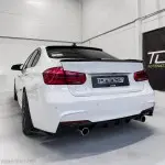 Performance galinis Difuzorius skirtas BMW F30 / F31 su M-Pack (335 / 340), juodas blizgus