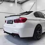 Performance galinis Difuzorius skirtas BMW F30 / F31 su M-Pack (335 / 340), juodas blizgus