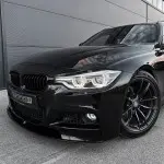 Performance priekinis Pažeminimas skirtas BMW F30 / F31, juodas blizgus, V2 - SUSTIPRINTA VERSIJA