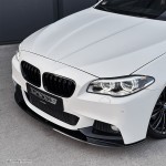 Performance Front bumper Lip for BMW F10 / F11 with M-Pack, glossy black