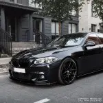 Performance Priekinis Pažeminimas skirtas BMW F10 / F11 su M-Pack, blizgus juodas