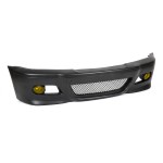 M3 išvaizdos Priekinis Bamperis, skirtas BMW E46 sedan / touring / coupe (98-05), su geltonais priešrūkiniais