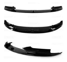 For BMW F10 / F11 Performance front bumper spoiler, black