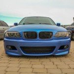 M3 style Front Bumper for BMW E46 sedan / touring / coupe (98-05), with clear fog lights
