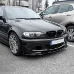 Performance, dvigubos priekinės grotelės, tinkančios BMW E46 sedan / touring (01-05), juodos blizgios