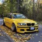 Performance, dvigubos priekinės grotelės, tinkančios BMW E46 sedan / touring (01-05), juodos blizgios
