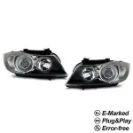 Priekiniai Žibintai su Angel Eyes, komplektas skirtas BMW E90 / E91 (05-11)