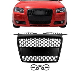 RS išvaizdos priekinės grotelės skirtos Audi A3 8P...