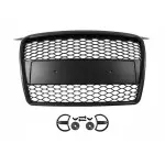 RS išvaizdos priekinės grotelės skirtos Audi A3 8P (05-08), juodos matinės