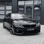 Performance V1 priekinis pažeminimas skirtas BMW F32 / F33 / F36, juodas blizgus