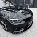 Performance V1 priekinis pažeminimas skirtas BMW F32 / F33 / F36, juodas blizgus