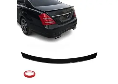 Galinio dangčio spoileris skirtas Mercedes-Benz W221 (05-13), juodas blizgus
