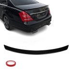 Galinio dangčio spoileris skirtas Mercedes-Benz W221 (05-13), juodas blizgus