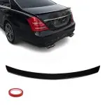 Galinio dangčio spoileris skirtas Mercedes-Benz W221 (05-13), juodas blizgus