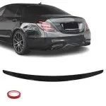 Spoileris ant bagažinės dangčio skirtas Mercedes-Benz W222 (13-20), juodas blizgus