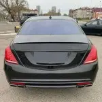 Spoileris ant bagažinės dangčio skirtas Mercedes-Benz W222 (13-20), juodas blizgus
