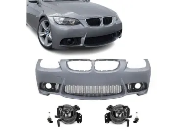 M3 išvaizdos Priekinis Bamperis, skirtas BMW E92 / E93 (06-10), su skaidriais priešrūkiniais