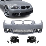 M3 style Front Bumper for BMW E92 / E93 (06-10), with smoked fog lights