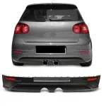R32 išvaizdos galinis bamperis / difuzorius skirtas VW Golf MK5 (03-09)