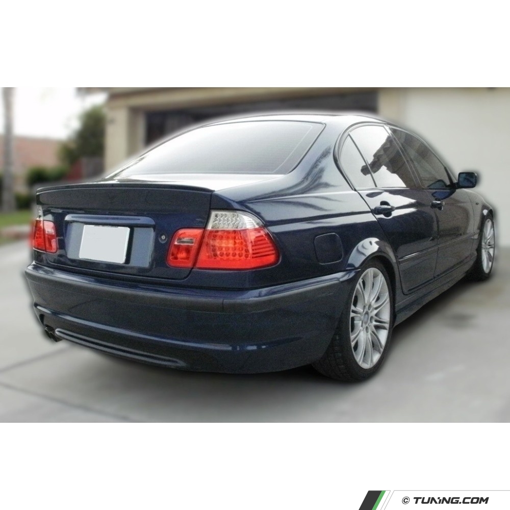 For BMW E46 pre-facelift sedan LED Tail Lights set, clear + red