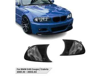 Priekiniai Posūkiai, komplektas skirtas BMW E46 coupe / cabrio (2001.10-2003), tamsinti