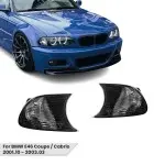 Priekiniai Posūkiai, komplektas skirtas BMW E46 coupe / cabrio (2001.10-2003), tamsinti
