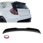 Spoileris / Stogelis ant bagažinės dangčio skirtas BMW E81 / E87, juodas blizgus