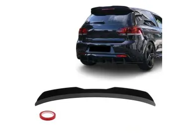 Spoileris ant galinio dangčio skirtas VW Golf MK6 / MK7, blizgus juodas