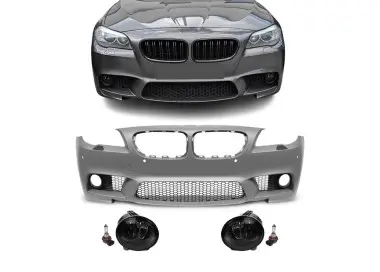 M5 stiliaus Priekinis Bamperis skirtas BMW F10 / F11 PRE-LCI (10-13), su tamsintais priešrūkiniais
