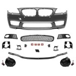 M5-inspired Front Bumper for BMW F10 / F11 PRE-LCI (10-13), with smoked fog lights
