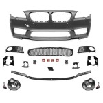 M5 stiliaus Priekinis Bamperis skirtas BMW F10 / F11 PRE-LCI (10-13), su skaidriais priešrūkiniais