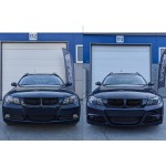 M-Pack LCI-look Front Bumper for BMW E90 / E91 PRE-LCI (05-08), with smoked fog lights
