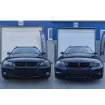 M-Pack LCI-look Priekinis Bamperis, skirtas BMW E90 / E91 PRE-LCI (05-08), su tamsintais priešrūkiniais