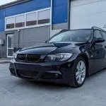 M-Pack LCI-look Priekinis Bamperis, skirtas BMW E90 / E91 PRE-LCI (05-08), su tamsintais priešrūkiniais