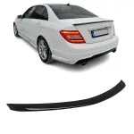 Spoileris skirtas Mercedes-Benz W204 sedanui (07-14), juodas blizgus