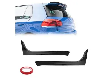 Galinio Stiklo Šoninės Apdailos, komplektas skirtas VW Golf MK6 GTI / GTD / R (08-13), juodos blizgios