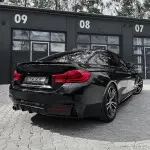 Performance galinio buferio Difuzorius skirtas BMW F32 / F33 / F36 su M-Pack, juodas blizgus