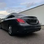 Trunk spoiler for Mercedes W205, glossy black (14-21)
