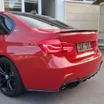 Performance galinio dangčio spoileris tinkantis BMW F30 / F80 (11-18), blizgus juodas