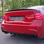 Performance galinio dangčio spoileris tinkantis BMW F30 / F80 (11-18), blizgus juodas