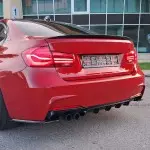 Performance galinio dangčio spoileris tinkantis BMW F30 / F80 (11-18), blizgus juodas